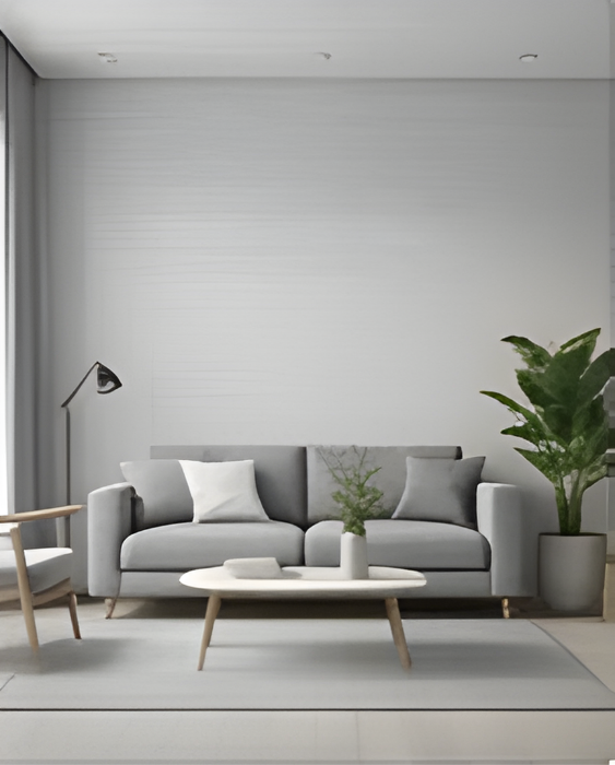 Monochromatic Grey 2 BHK